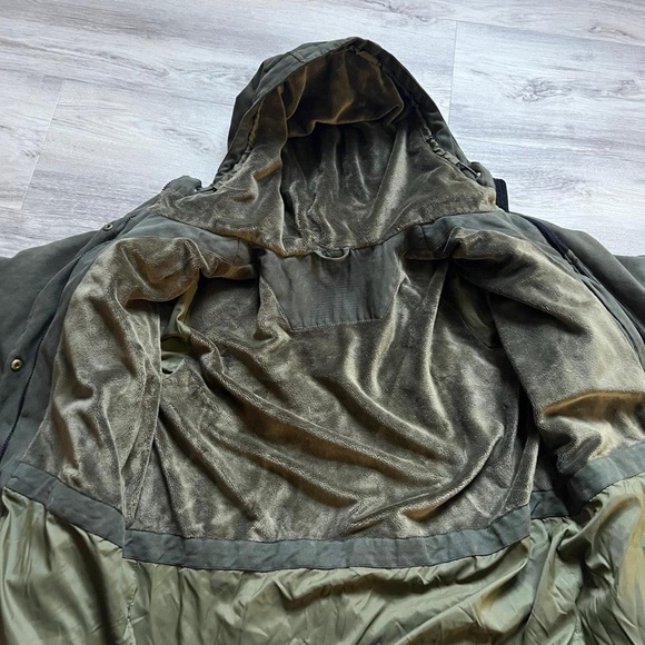 L.L. Bean Olive Quilted Hooded Puffer Coat - Picture 3 of 9